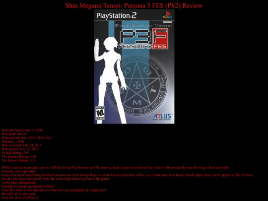 Persona_3_FES_PS2_review screenshot