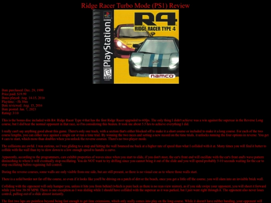 Ridge_Racer_Turbo_Mode_PS1_review screenshot