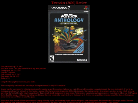 Thwocker_2600_review screenshot