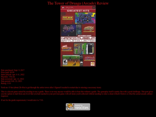 Tower_of_Druaga_Arcade_review screenshot