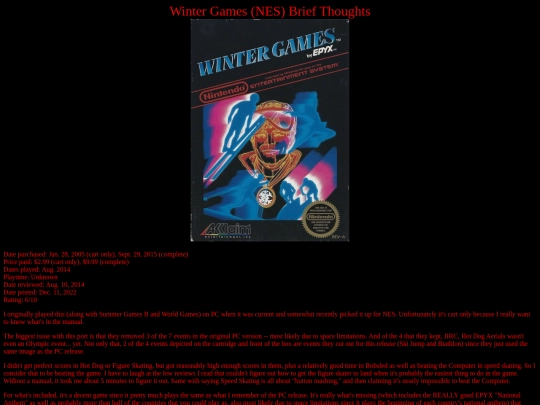 Winter_Games_NES_thoughts screenshot