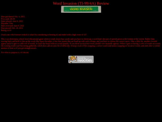 Word_Invasion_TI99_review screenshot