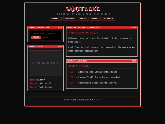 index screenshot