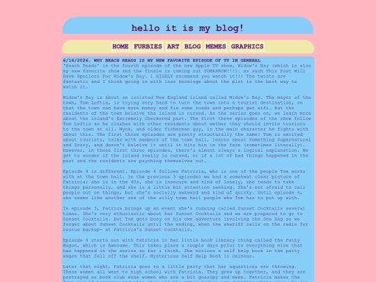 blogposts/widowsbay screenshot
