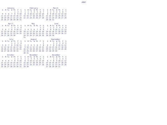 Games/falk/cali/calendars/1891 screenshot