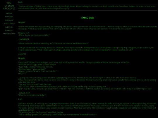 xarx/fiction/jokes screenshot