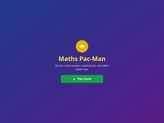 mathspacman/subtraction screenshot