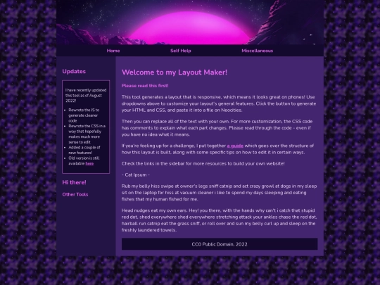 site screenshot