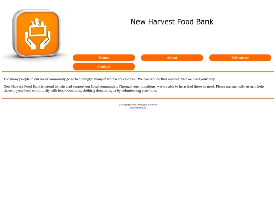 newharvestfoodbank3 screenshot