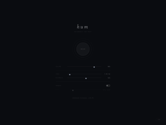 experiments/hum screenshot