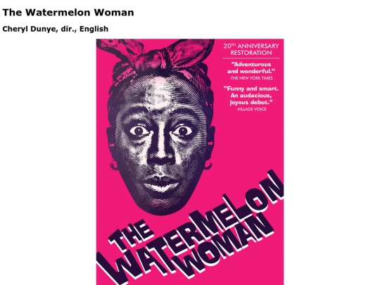 Movie Reviews/TheWatermelonWoman screenshot