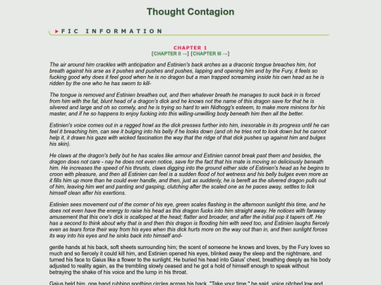 fanfic/ffxiv/GaiusEstinien/Thought Contagion screenshot