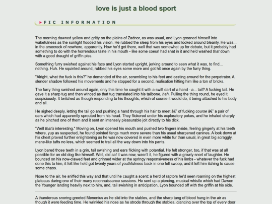 fanfic/ffxiv/LyonMenenius/love is just a blood screenshot