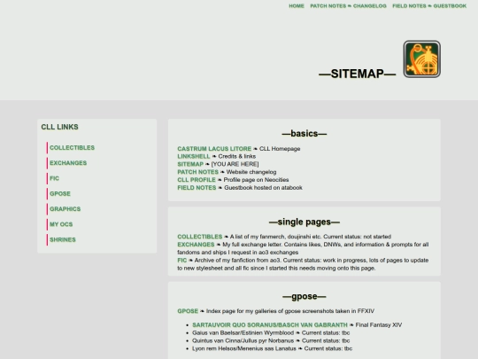 sitemap screenshot