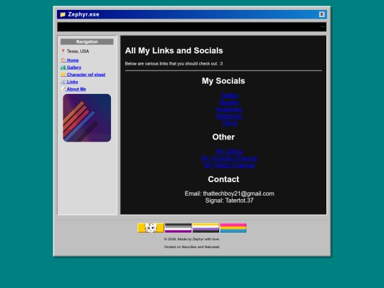 links screenshot