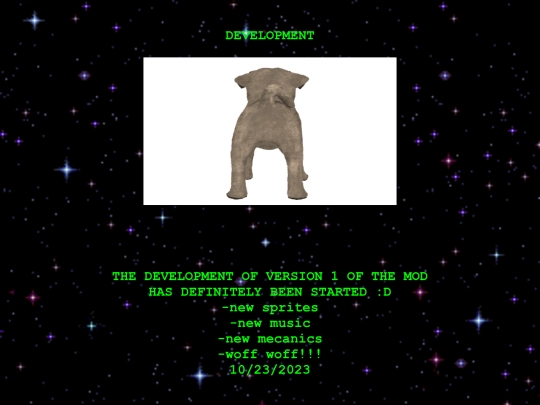 development screenshot