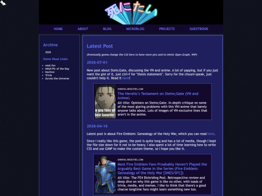 blog screenshot