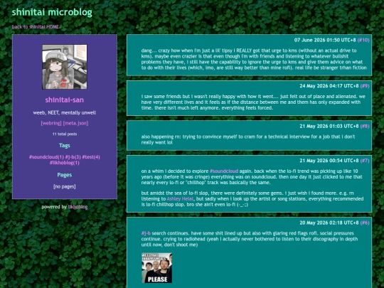 microblog screenshot