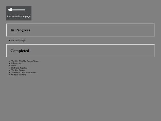 books screenshot