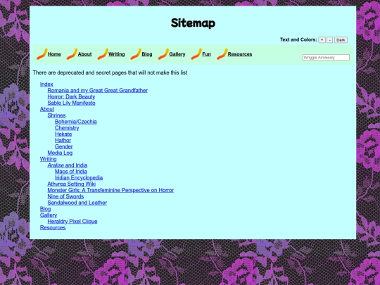 sitemap screenshot