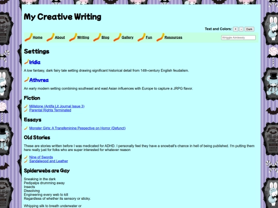 writing screenshot