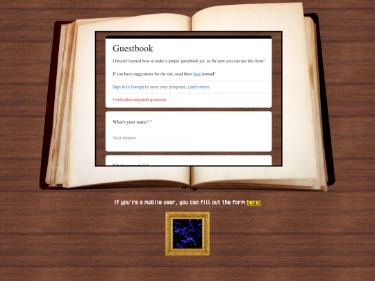 guestbook screenshot