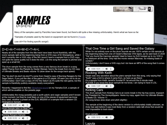 samples screenshot