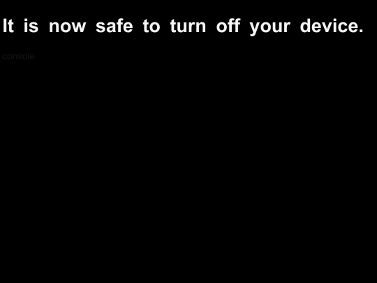 shutdown screenshot
