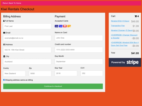 cart screenshot