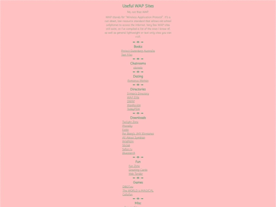 sites screenshot
