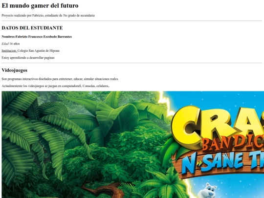 index screenshot