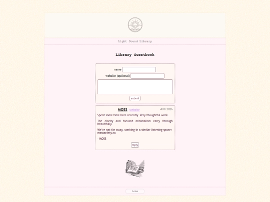 guestbook screenshot