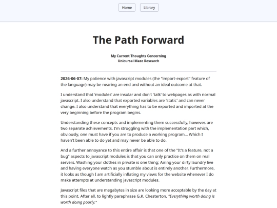 library/blog screenshot