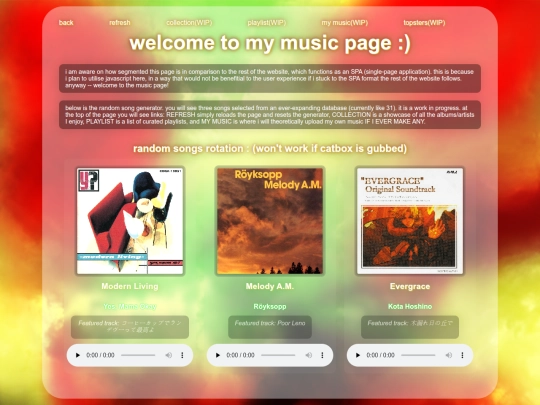 music/hub screenshot