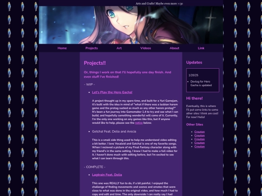 projects screenshot