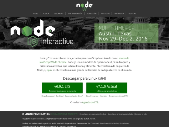 Node.js screenshot