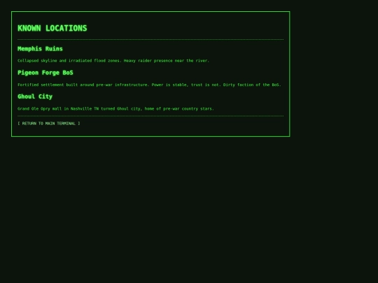 FalloutTerminal/locations screenshot