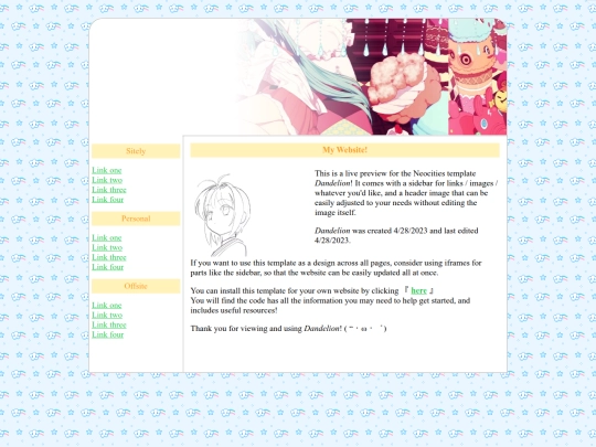 index screenshot