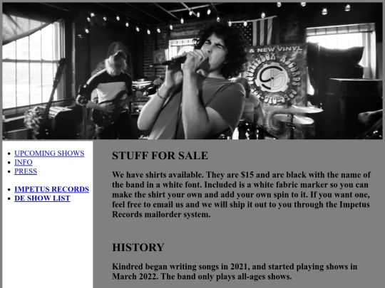 info screenshot