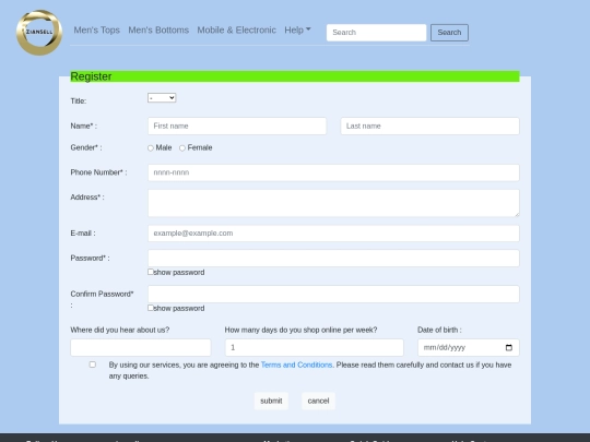 register screenshot