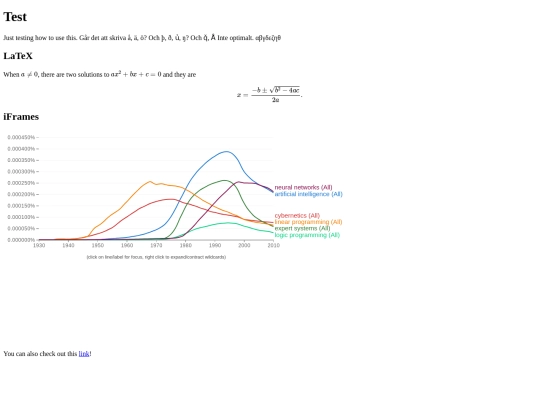 test screenshot