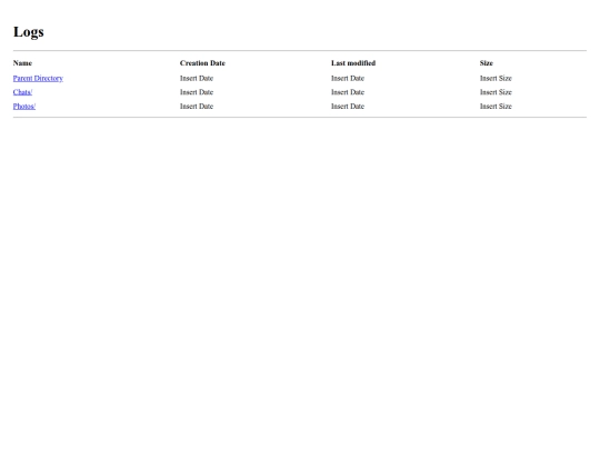 Logs screenshot