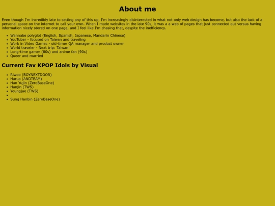 aboutme screenshot