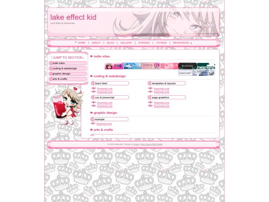 links screenshot