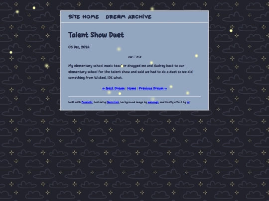 dreamjournal/posts/2024-12-05-Talent-Show-Duet screenshot