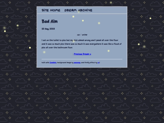dreamjournal/posts/2025-08-20-Bad-Aim screenshot