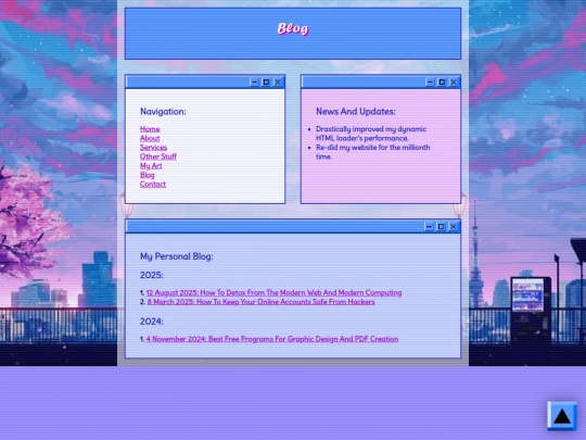 blog screenshot