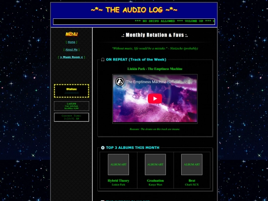 blog screenshot