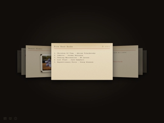 notes/five-good-books screenshot