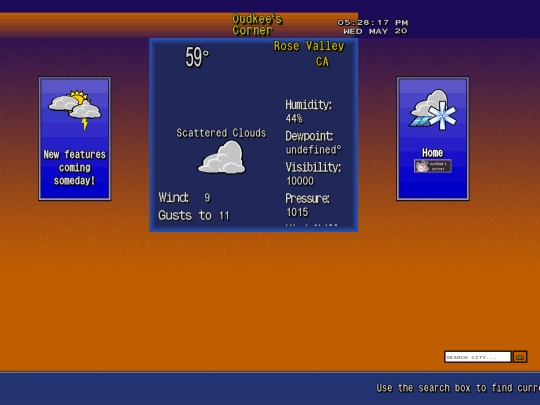 weather screenshot